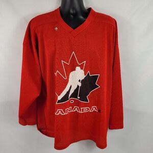 Team Canada Olympics Vintage Hockey Jersey Ravens Men's size Large